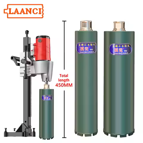 LAANCI Total Length 450mmDiamond Core Drill Bit 1 1/4UNC T32 M22 With a Diameter of 25mm-200mm Sharp
