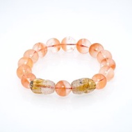 寶麗金珠寶-天然紅兔毛鈦晶貔貅水晶手珠