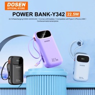 DOSEN Original Powerbank fast charging  Y342 PD22.5W Portable 42000mAh Comes with three wires 10000m
