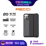 RECCI RPB_P36/P37/P38 22.5W + PD20W POWER BANK 10000mAh/20000mAh/30000mAh (BUILT-IN TYPE-C + iOS DEV