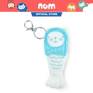 Nom Singapore Merlion Chou Chou Mini Keychain (Blue) - Iconic Merlion, Mini Plush Keychain, Singapor