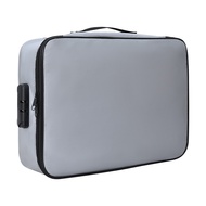 Travel Document Protection Bag Fireproof Waterproof File Storage Bag with Multi-Layer Design Card Ho