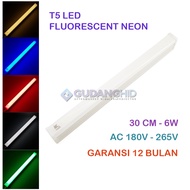 T5 LED Neon TL Lamp 30cm 6W Fluorescent Tube AC 180V-265V
