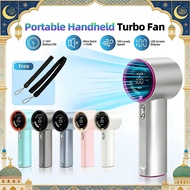 ⚡ Ready Stock ⚡ 4000 mAh Turbo Mini Fan Rechargable Kipas Mini Handheld PortableTurbo Fan StrongWind