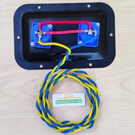 SMALL SPIKON PLATE 2 SOCKET SPIKON RIVERA PLUS BRAIDED CABLE 2X1.5MM 1 METER
