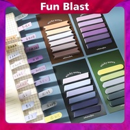 120 Sheets Morandi Color Gradually Sticky Notes Index Sticker Label Memo