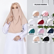 NIQAB MALAYSIA TERBARU KERUDUNG KHIMAR SLAYER VEIL YASMINE BUNGA CANTIK / JILBAB KHIMAT TERBARU