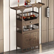 Buddha altar, Chinese home altar Buddha altar, altar, altar incense box, living room altar