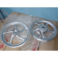 YAMAHA NOUVO LC NOUVOLC AT135LC SPORTRIM RIM CASTWHEEL SET SILVER SILVER ORIGINAL100% YAMAHA 5P2-F51