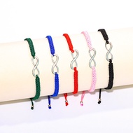 European American Valentine's Day 8-Character Couple Bracelet Set Adjustable Braided Unlimited Big S