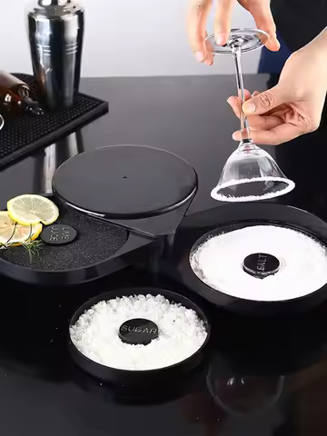 Aixiangru Premium Salt Rimmer Bar Bartenders to Glue Sugar Lemon Juice the Rim of a Cocktail Glass P