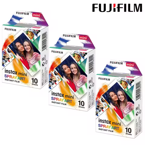 Fujifilm Instax Mini Film Instax Mini 12 Spray Art Design Color Film For Fuji Mini 11 8 9 25 26 70 9