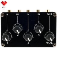 Stereo Audio Mixer 3.5mm 4 Channel Portable Mini Audio Mixer with Separate Volume Control  SHOPCYC6427