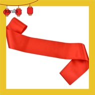 [JU] Party Sash Blank Solid Color Costume Accessory Fabric Bride Shoulder Strap Wedding Award Ceremo