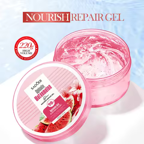 220g Niacinamide Hydrating And Nourishing Aloe Vera Watermelon Gel, Brightens And Evens Skin Tone, L