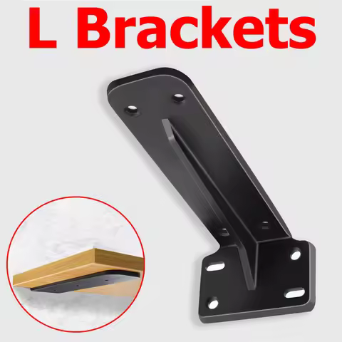 1pcs Heavy Duty Cast cold-rolled steel Shelves Brackets Floating Shelf Brackets Thicked Invisible L 
