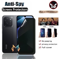 Anti-scratch Hydrogel spy matte privacy Screen Protector poco C85