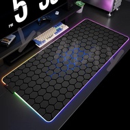 Large RGB Mouse Pad Geometric XXL Gaming Mousepad LED Mouse Mat Gamer Mousepads Luminous Table Mats Desk Pads Wh