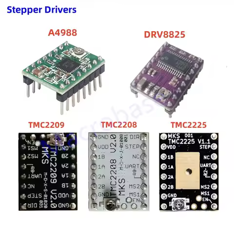 TMC2208 TMC2209 TMC2225 DRV8825 A4988 stepper motor driver TMC 2208 2209 stepping engine CNC shield 