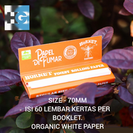 Kertas Hornet orange 70MM - Isi 50 lembar kertas per booklet Organic White paper