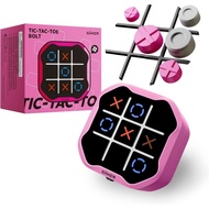GiiKER  Tic  Tac  Toe  Bolt  Game  3-In-1  Handheld  Puzzle  Game  Console Portable For Ages 3+ Pink