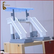 [kokiya] Train Station Building Simulation Railway Station, for Railway Railroad Train Track Accesso
