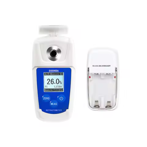 Digital Hydrogen Peroxide Refractometer H2O2 Concentration Meter 0-50% Handheld ATC LCD Chemical Sol