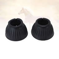 Equine Hoof Protector  Horse Bell Boots Comfortable 1 Pair for Riding
