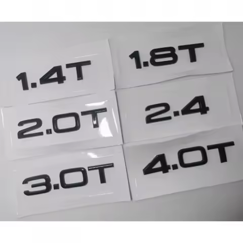 Car Rear Trunk Tail Boot 3.0T 1.8T 2.0T Displacement Logo Badge Emblem Decals Sticker For Audi A2 A3