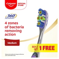 Colgate 360 Advanced Toothbrush Valuepack 3s (Medium)