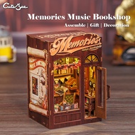 CUTEBEE SD04 Book Nook DIY บ้านตุ๊กตา บ้านของเล่น ร้านหนังสือเมโลดี้ ตัวต่อไม้ ของจิ๋ว ของเล่นจิ๋ว