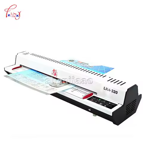 LK4-320 320mm Cold Roll Laminator Cold Lamination 4 Roller System Photo Laminating Machine Plasticiz