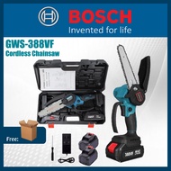 BOSCH Cordless Chainsaw 388VF Chainsaw Electric Pruning Saw Rechargeable Lithium Battery Mini Electr
