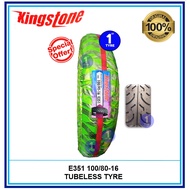 TAYAR KINGSTONE MOTORCYCLE TYRE E351 100/80-16 TUBELESS(tmax)(tayar cheetah)