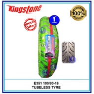 [YEAR 2021] TAYAR KINGSTONE MOTORCYCLE TYRE E351 100/80-16 TUBELESS(tmax)(tayar cheetah)