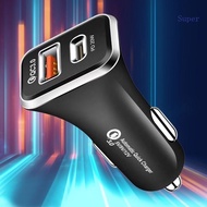 Super USB C Car Charger 36W Super Fast USB Car Charger Adapter PD for QC 3 0 Dual Port PD Charger for Cellphone Talet