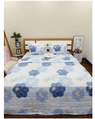 (Freeship 49k) 🌟Bộ 5 món chăn ga và vỏ gối hè thu gọn nhẹ  Mền Ga Gối Poly cotton chần bông🌟 - Gấu N