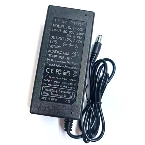 25.2V 2A charger for 6S 21.6V 22.2V battery Pack ebike scooter Charger