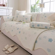 Self Cooling Sofa Cover Irregular Couch Sectional Seat Cushion Anti-slip Dustproof Sofa Protector