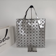 2023New Bags Issey Miyake Bag Geometric Rhombus Ten Grid Gradient Color Matching Portable Shoulder Bag Women's Bag