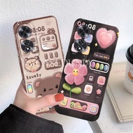 CC1 Oppo A60 A78 A58 A18 A38 A17 A98 4g 5g Silicone - Flexible Case - Be4r C0klat Motif - Pro Camera