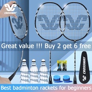 🎁Free Badminton🎁Original Badminton Racket Original Set Ultralight Carbon Designed for beginners High