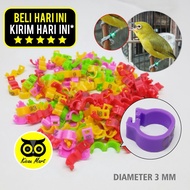 RING BURUNG PLECI RING JEPIT 27 MM 27MM PENGAMAN GELANG KAKI BURUNG PLECI BLACKTHROAT FINCH RING27MM