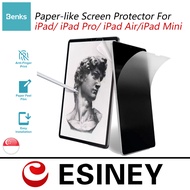 (SG) Benks Paper Like iPad Air 4(10.9)INCH /iPad 10.2(Gen 9/8/7)/iPad 10.9/Pro 11/iPad 12.9/9.7 Screen Protector