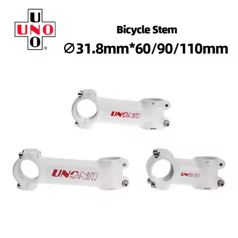 NEW UNO White Stem Road Bike Stem 7 Degree Mtb Power Takeaway 31.8mm Kalloy UNO Stem Riser Bike Tabl