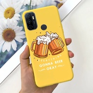 เคส A53s แฟชั่นน่ารักสำหรับ Oppo A53เคสโทรศัพท์ TPU แบบน่มลายการ์ตูนสำหรับ Oppo A53 S A 53 S OppoA53