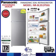 PANASONIC NR-BL351PSSG 351L 2 DOOR REFRIGERATOR, INVERTER, SINGAPORE WARRANTY, FREE DELIVERY