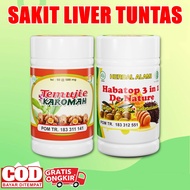 Obat Liver paling Ampuh Herbal Liver Hati Perut Bengkak Ringan Kronis Kapsul Cina Temulawak Madu Sak