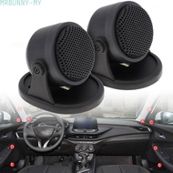 【MRBUNNY】Black Dome Tweeter Speakers for Automobile 2PCS 4 Ohm 12V 5kHz to 20kHz Response【menswear】