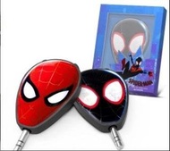 Spiderman earphone splitter 蜘蛛俠 3.5mm耳機麥克風二合一音頻轉接線 (黑色)